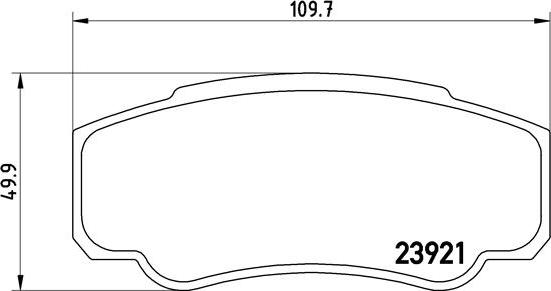 Brembo P 23 093 - Тормозные колодки, дисковые, комплект unicars.by