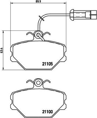 Brembo P 23 044 - Тормозные колодки, дисковые, комплект unicars.by