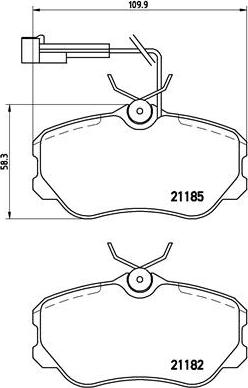 Brembo P 23 045 - Тормозные колодки, дисковые, комплект unicars.by