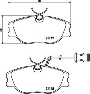 Brembo P 23 041 - Тормозные колодки, дисковые, комплект unicars.by