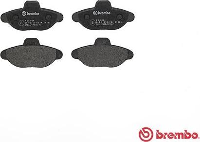 Brembo P 23 054 - Тормозные колодки, дисковые, комплект unicars.by