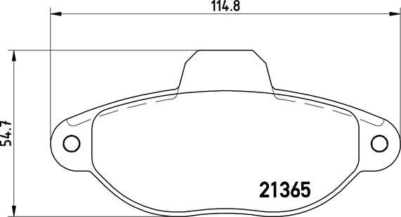 Brembo P 23 054 - Тормозные колодки, дисковые, комплект unicars.by