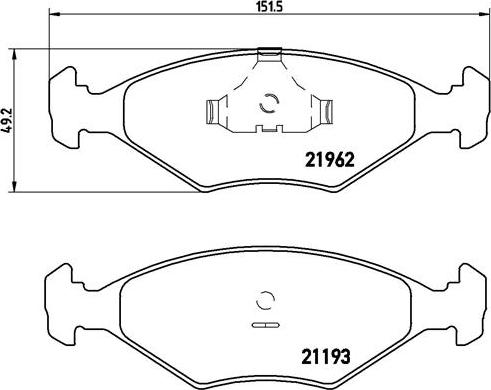 Brembo P 23 055 - Тормозные колодки, дисковые, комплект unicars.by