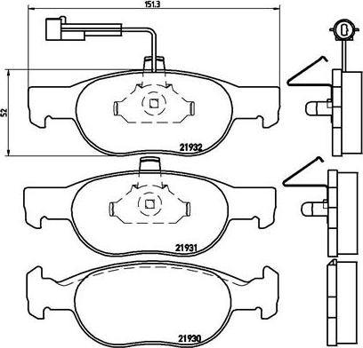 Alfarome/Fiat/Lanci 0000009947118 - Тормозные колодки, дисковые, комплект unicars.by