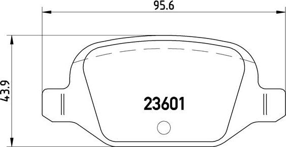 Brembo P 23 064 - Тормозные колодки, дисковые, комплект unicars.by