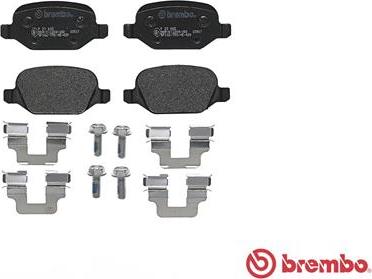 Brembo P 23 065 - Тормозные колодки, дисковые, комплект unicars.by