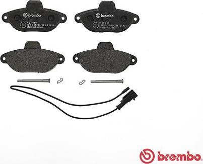 Brembo P 23 060 - Тормозные колодки, дисковые, комплект unicars.by