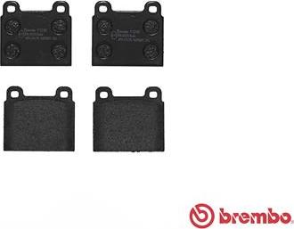 Brembo P 23 001 - Тормозные колодки, дисковые, комплект unicars.by