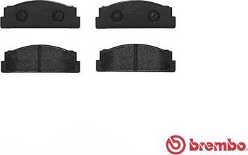 Brembo P 23 003 - Тормозные колодки, дисковые, комплект unicars.by