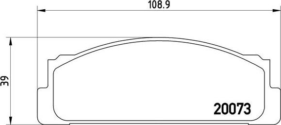 Brembo P 23 003 - Тормозные колодки, дисковые, комплект unicars.by