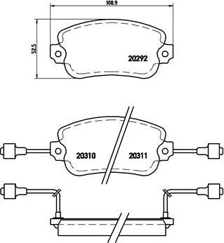 ATE 27.0460-0501.2 - Тормозные колодки, дисковые, комплект unicars.by