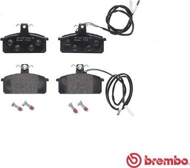 Brembo P 23 019 - Тормозные колодки, дисковые, комплект unicars.by