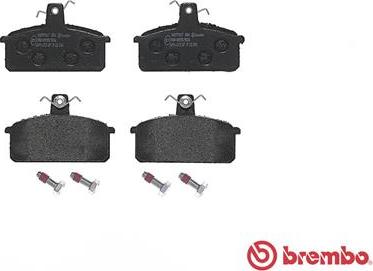 Brembo P 23 018 - Тормозные колодки, дисковые, комплект unicars.by