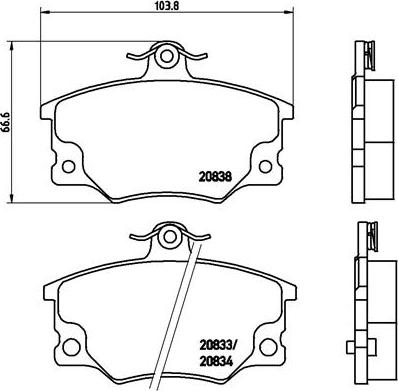 Brembo P 23 017 - Тормозные колодки, дисковые, комплект unicars.by