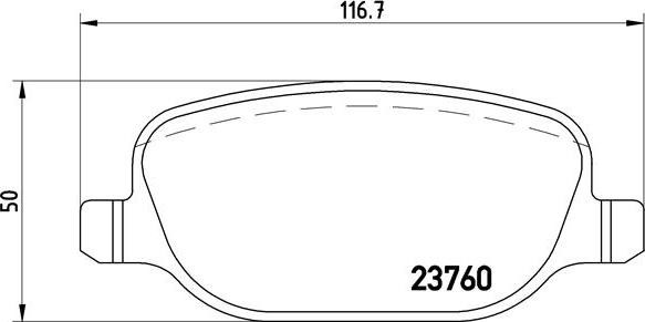 Brembo P 23 089 - Тормозные колодки, дисковые, комплект unicars.by