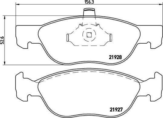 Brembo P 23 081 - Тормозные колодки, дисковые, комплект unicars.by