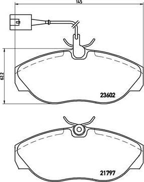 Brembo P 23 083 - Тормозные колодки, дисковые, комплект unicars.by