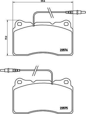 Brembo P 23 082 - Тормозные колодки, дисковые, комплект unicars.by