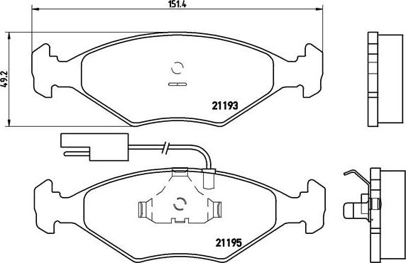 Brembo P 23 039 - Тормозные колодки, дисковые, комплект unicars.by