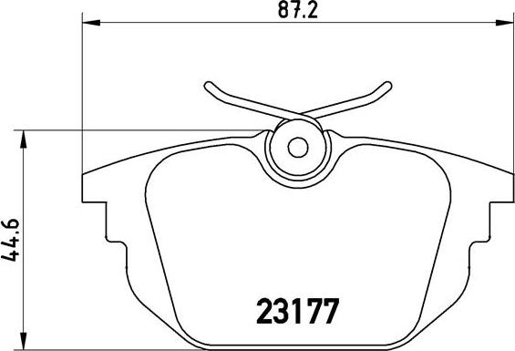 Brembo P 23 026 - Тормозные колодки, дисковые, комплект unicars.by