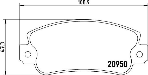 Brembo P 23 021 - Тормозные колодки, дисковые, комплект unicars.by