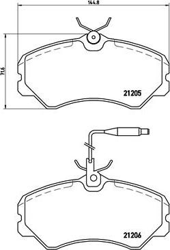 Brembo P 23 023 - Тормозные колодки, дисковые, комплект unicars.by