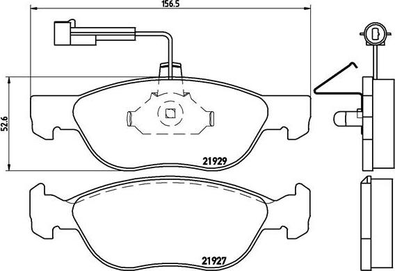 Brembo P 23 071 - Тормозные колодки, дисковые, комплект unicars.by