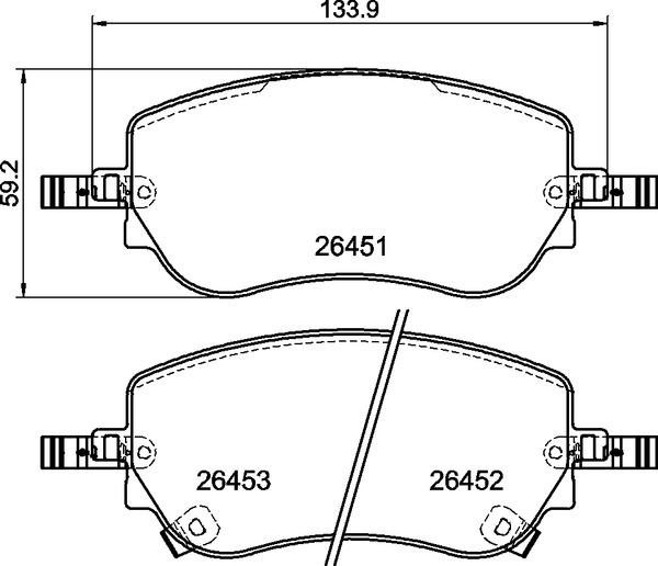 Brembo P 23 198 - Тормозные колодки, дисковые, комплект unicars.by