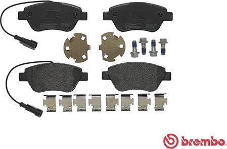 Brembo P 23 141 - Тормозные колодки, дисковые, комплект unicars.by