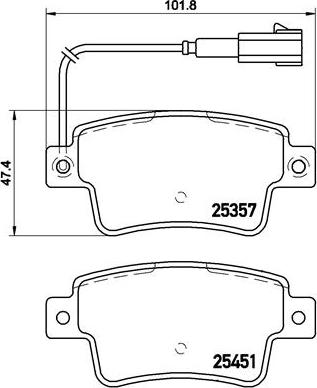 Brembo P 23 142 - Тормозные колодки, дисковые, комплект unicars.by