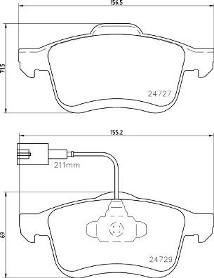 Brembo P 23 163 - Тормозные колодки, дисковые, комплект unicars.by