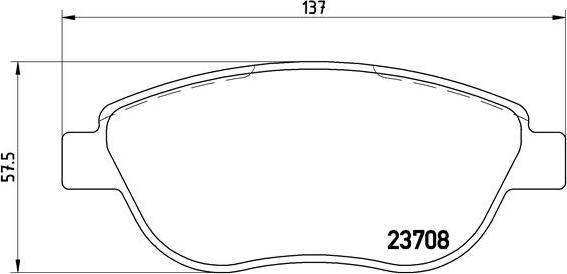 Brembo P 23 119 - Тормозные колодки, дисковые, комплект unicars.by