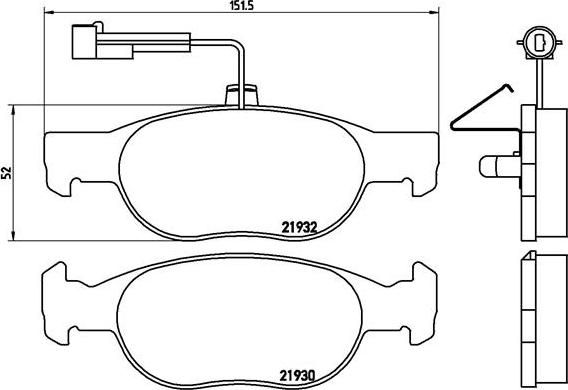 Brembo P 23 113 - Тормозные колодки, дисковые, комплект unicars.by