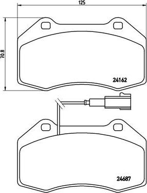 Brembo P 23 117 - Тормозные колодки, дисковые, комплект unicars.by