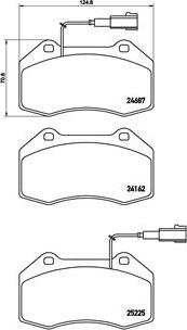 Brembo P 23 139 - Тормозные колодки, дисковые, комплект unicars.by