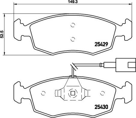 Brembo P 23 138 - Тормозные колодки, дисковые, комплект unicars.by