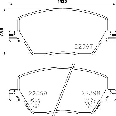 Brembo P 23 170 - Тормозные колодки, дисковые, комплект unicars.by