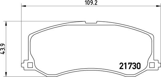 Brembo P 79 004 - Тормозные колодки, дисковые, комплект unicars.by