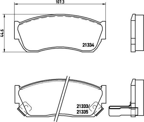 Brembo P 79 005 - Тормозные колодки, дисковые, комплект unicars.by