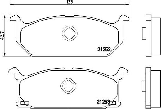 Brembo P 79 003 - Тормозные колодки, дисковые, комплект unicars.by