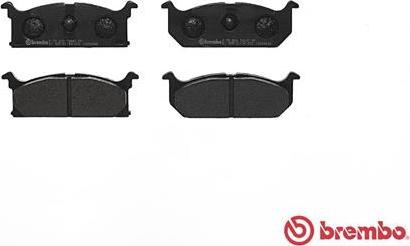 Brembo P 79 003 - Тормозные колодки, дисковые, комплект unicars.by