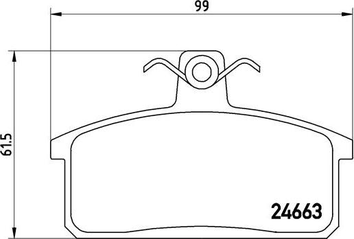 Brembo P 79 007 - Тормозные колодки, дисковые, комплект unicars.by