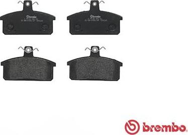 Brembo P 79 007 - Тормозные колодки, дисковые, комплект unicars.by