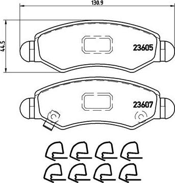 Brembo P 79 015 - Тормозные колодки, дисковые, комплект unicars.by