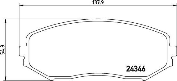 Brembo P 79 018 - Тормозные колодки, дисковые, комплект unicars.by