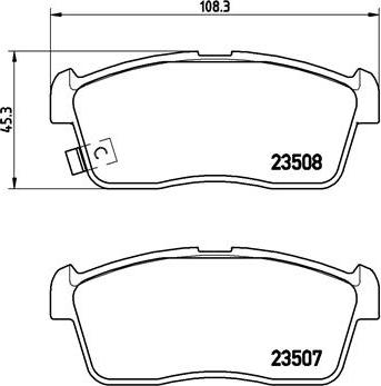 Brembo P 79 020 - Тормозные колодки, дисковые, комплект unicars.by