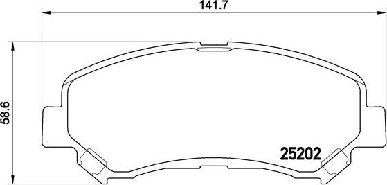 Brembo P 79 028 - Тормозные колодки, дисковые, комплект unicars.by