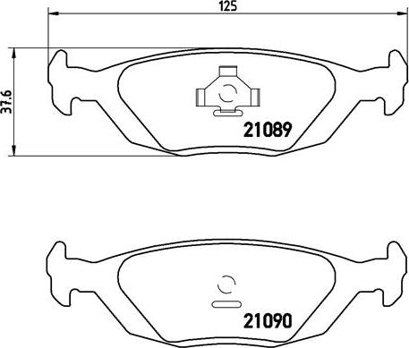 Brembo P 71 003 - Тормозные колодки, дисковые, комплект unicars.by