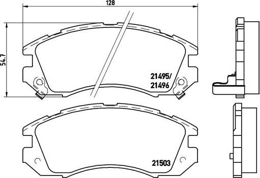 Brembo P 78 004 - Тормозные колодки, дисковые, комплект unicars.by