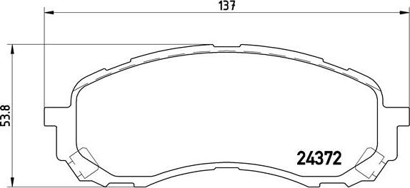 Brembo P 78 015 - Тормозные колодки, дисковые, комплект unicars.by